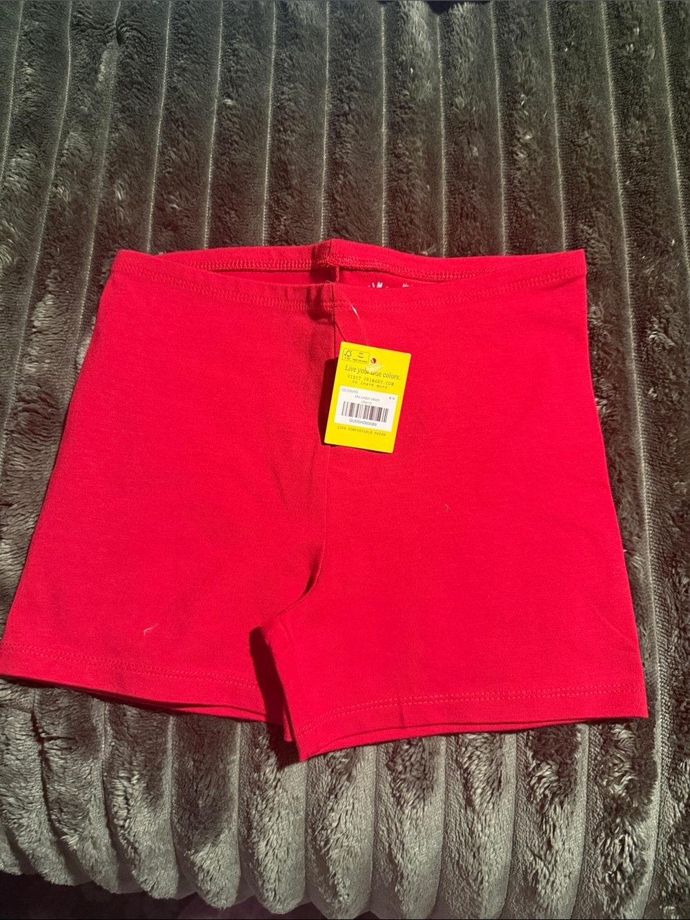 Primary Bright Red Girls' Stretch Shorts